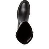 Tamaris langskaftet støvler i sort skind 25608