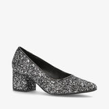 Shoedesign Copenhagen Isabel sort/sølv glimmer