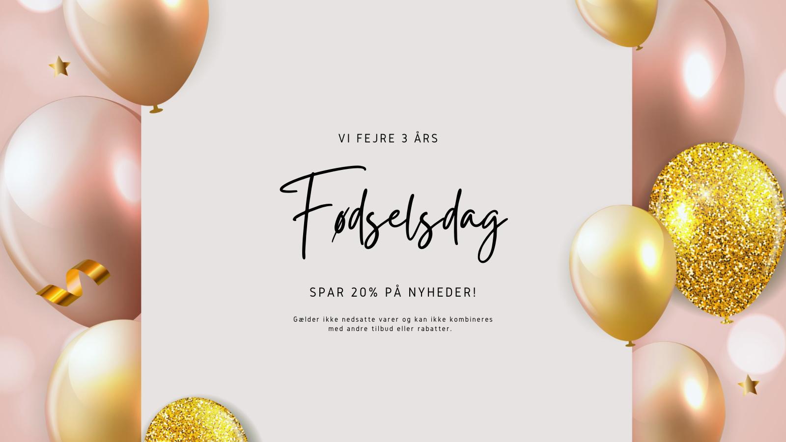 Mastri fylder 3 år – og du får 20% på alle nyheder! 🇩🇰