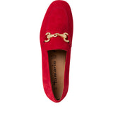 Tamaris loafer rød ruskind
