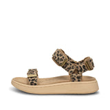 Line sandal leopard