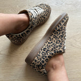Sofie Schnoor sneakers i ruskind med leopardmønster