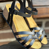 Bella Moda sandal med hæl sort