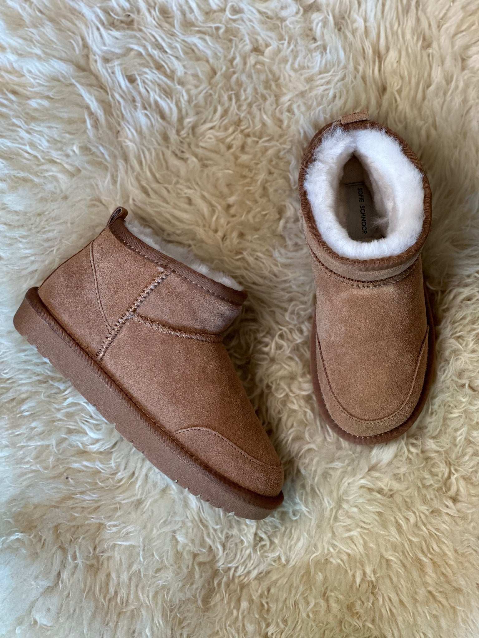 Sofie Schnoor MarthaSW Bamsestøvler Teddyfoer Dame - Tan