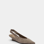 Sofie Schoor Rosiesw kilehælssandal i camel ruskind