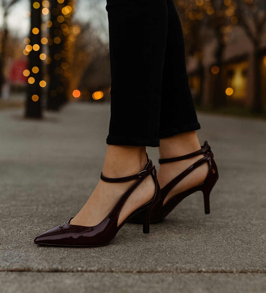 Sofie schnoor stilet Bourgogne med hæl