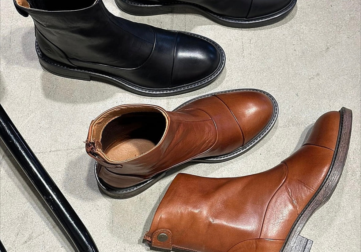 Sorte og Cognac støvler fra Shoedesign Copenhagen