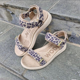 Woden Line leopard sandal