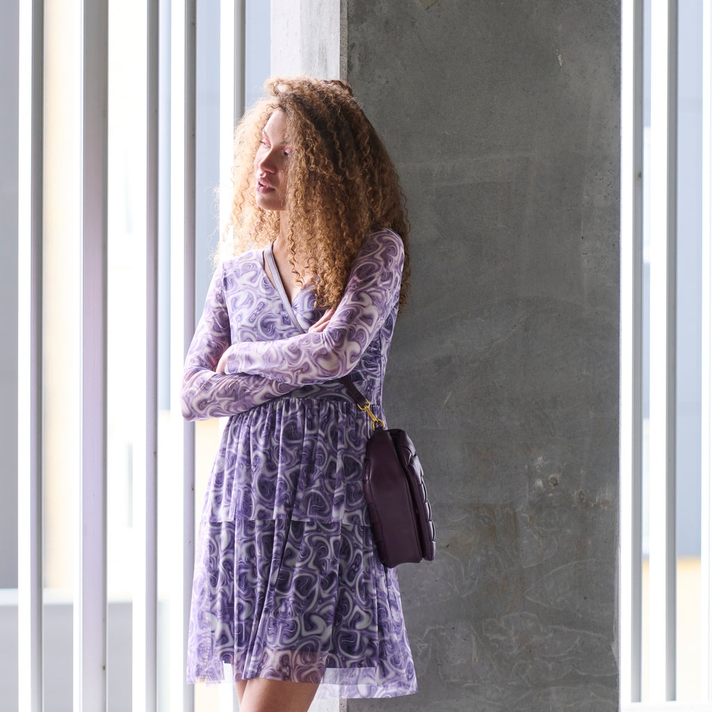 Noella taske - Brick bag purple – Mastri