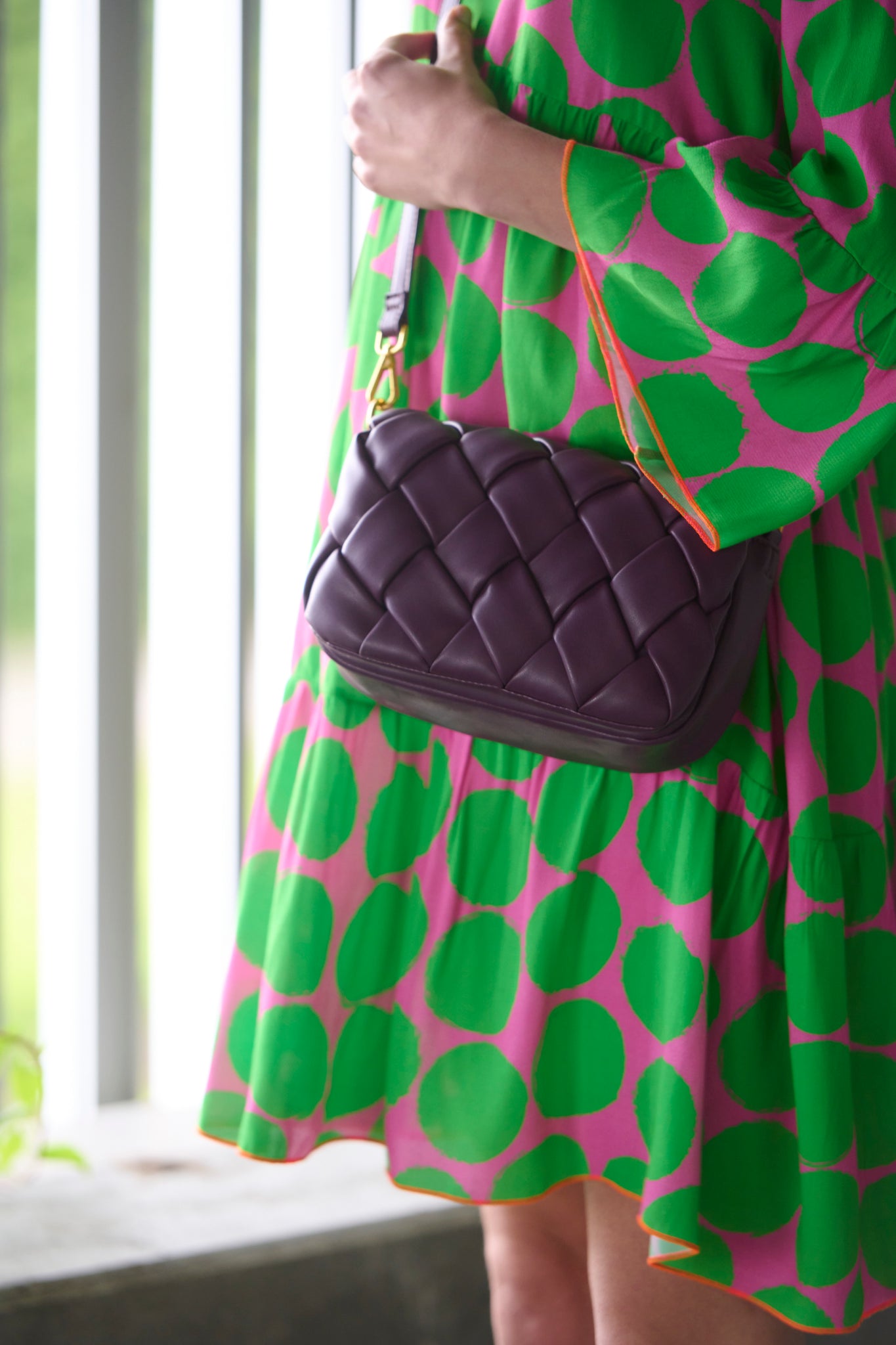 Noella taske - Brick compartment bag purple