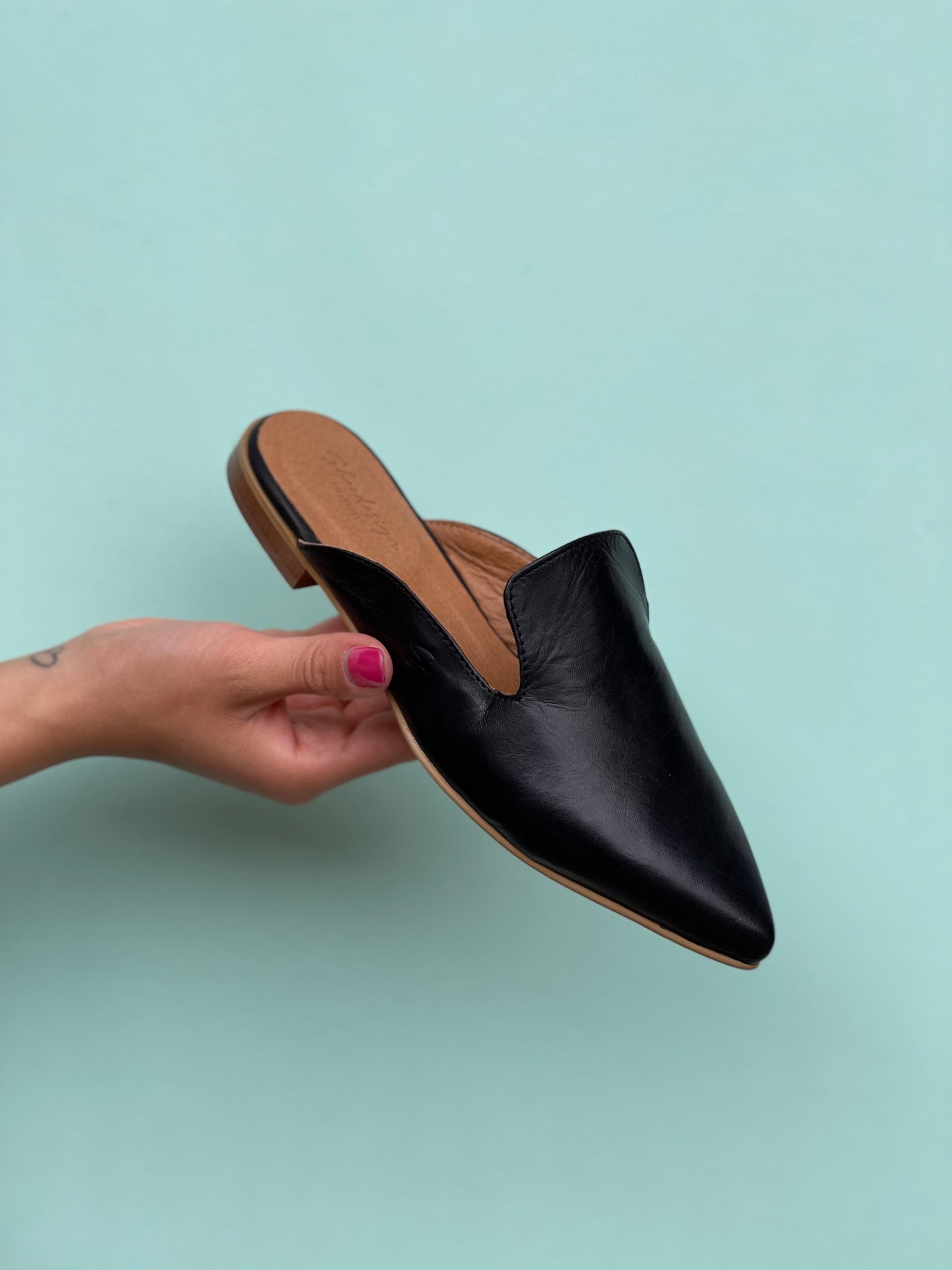 Billede af Shoedesign Copenhagen åben loafer- Jessie black hos Mastri