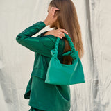 Noella taske - Olivia braided bag green